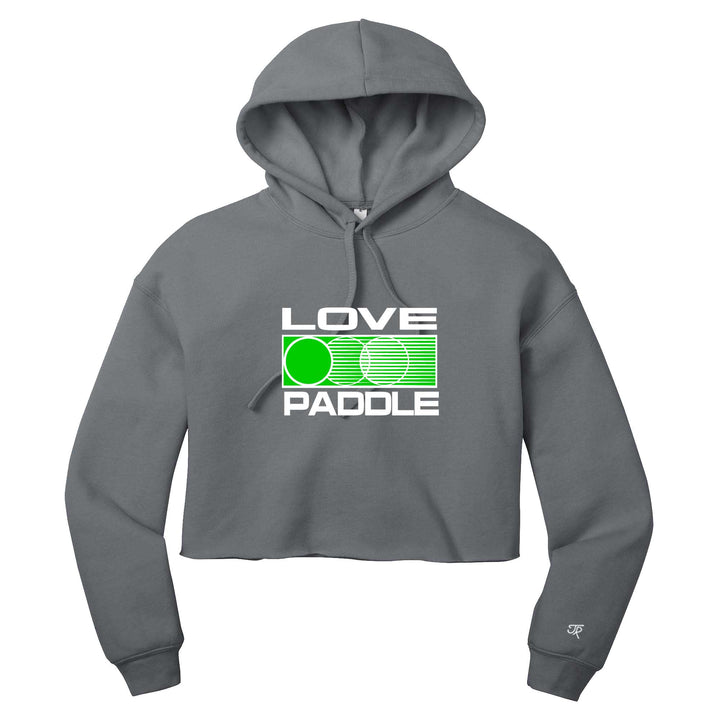 Love Platform Ladies Cropped Pullover Hoodie