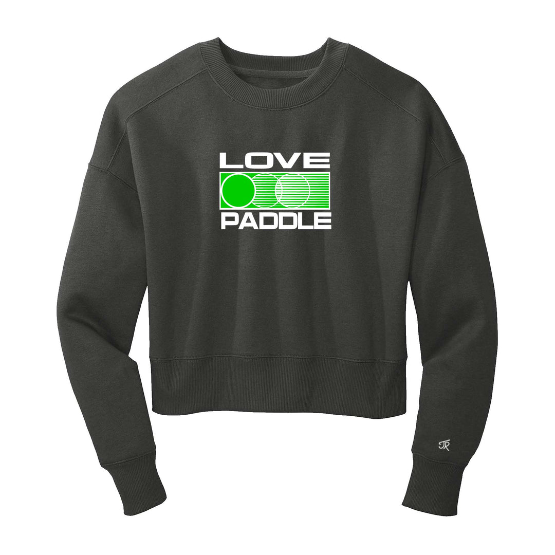 Love Platform Ladies Cropped Sweatshirt