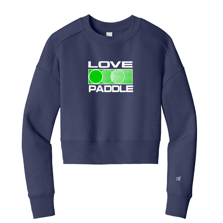 Love Platform Ladies Cropped Sweatshirt
