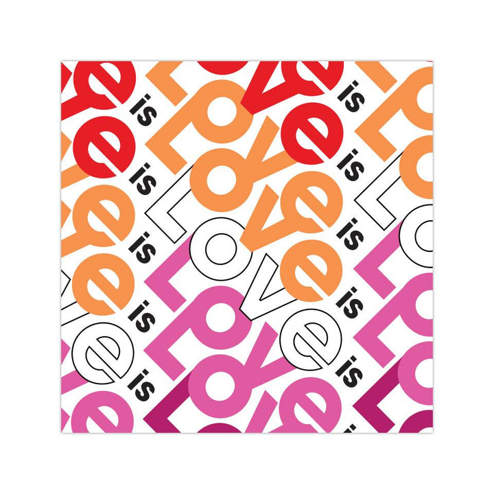 Love 2020 Pride - 4"x4" Vinyl Stickers