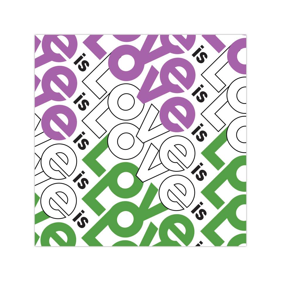 Love 2020 Pride - 4"x4" Vinyl Stickers