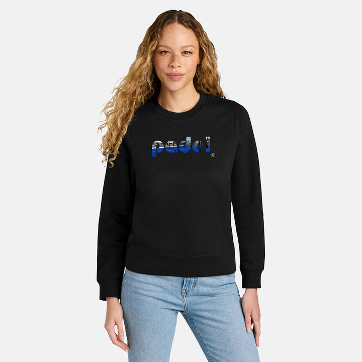 Padel Court Love Ladies Crewneck Sweatshirts