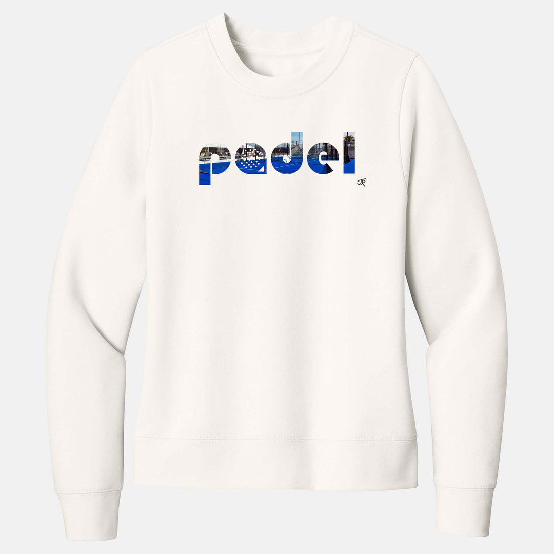 Padel Court Love Ladies Crewneck Sweatshirts