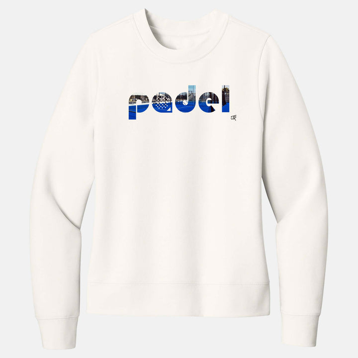 Padel Court Love Ladies Crewneck Sweatshirts