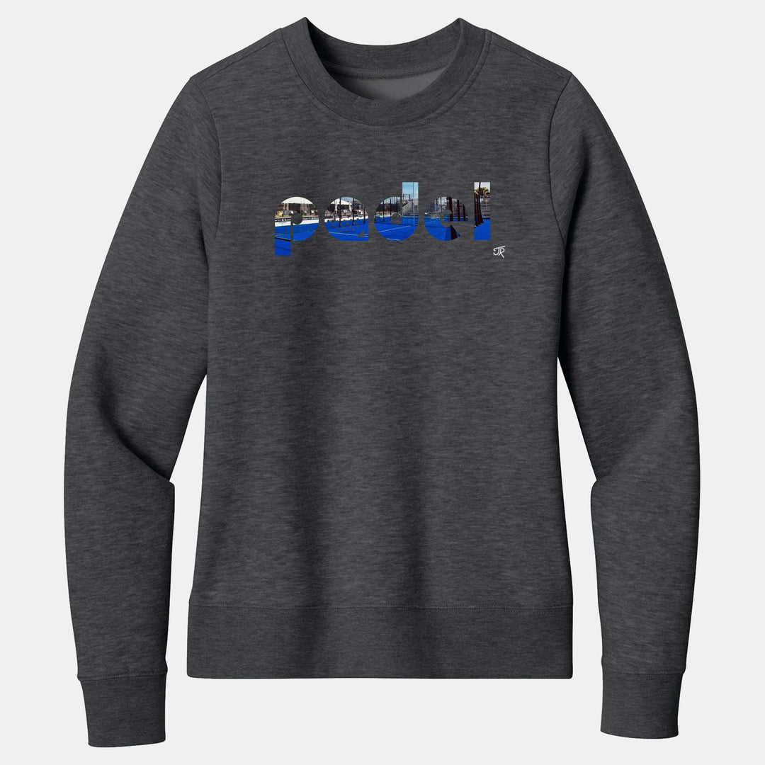 Padel Court Love Ladies Crewneck Sweatshirts