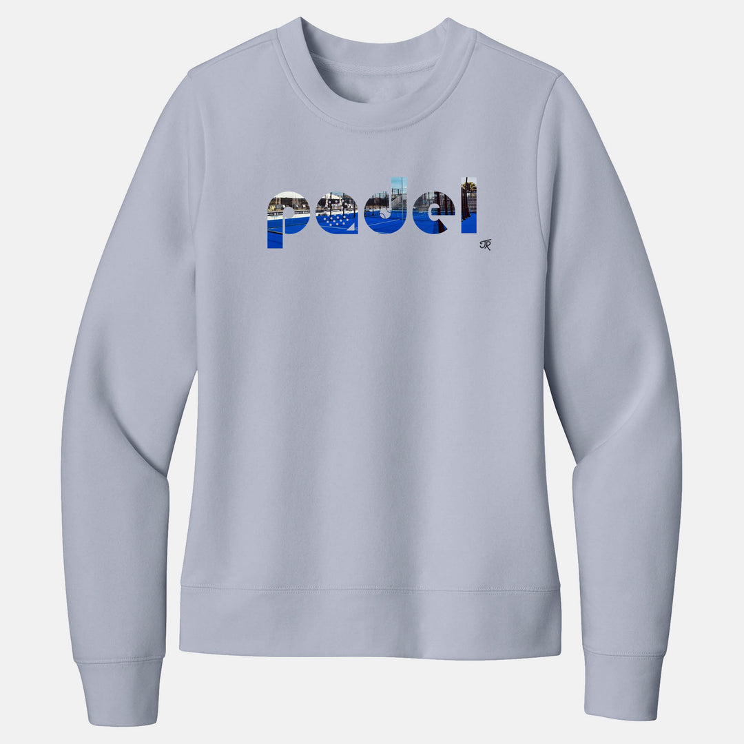 Padel Court Love Ladies Crewneck Sweatshirts