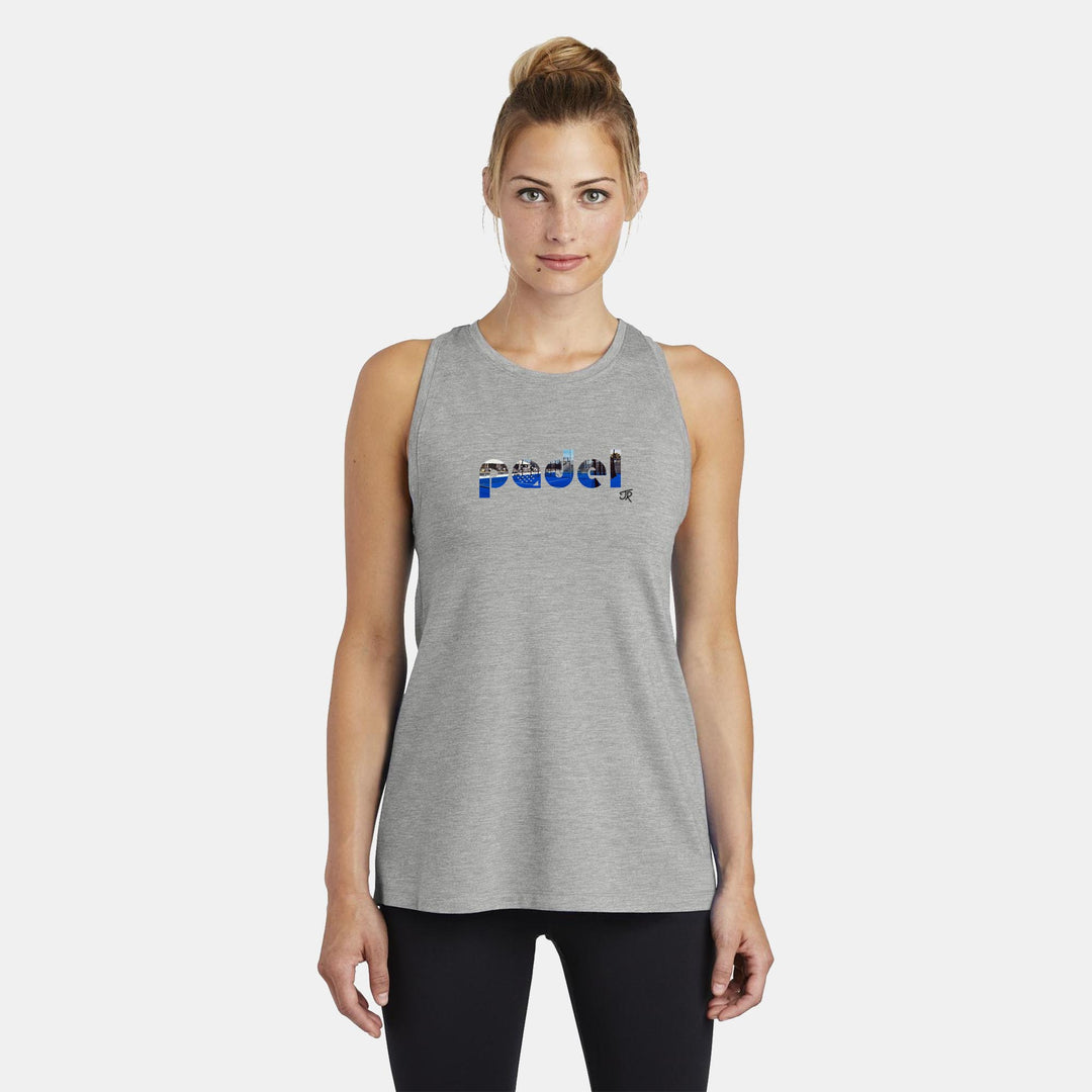 Padel Court Love Ladies Moisture Wicking Racerback Tank