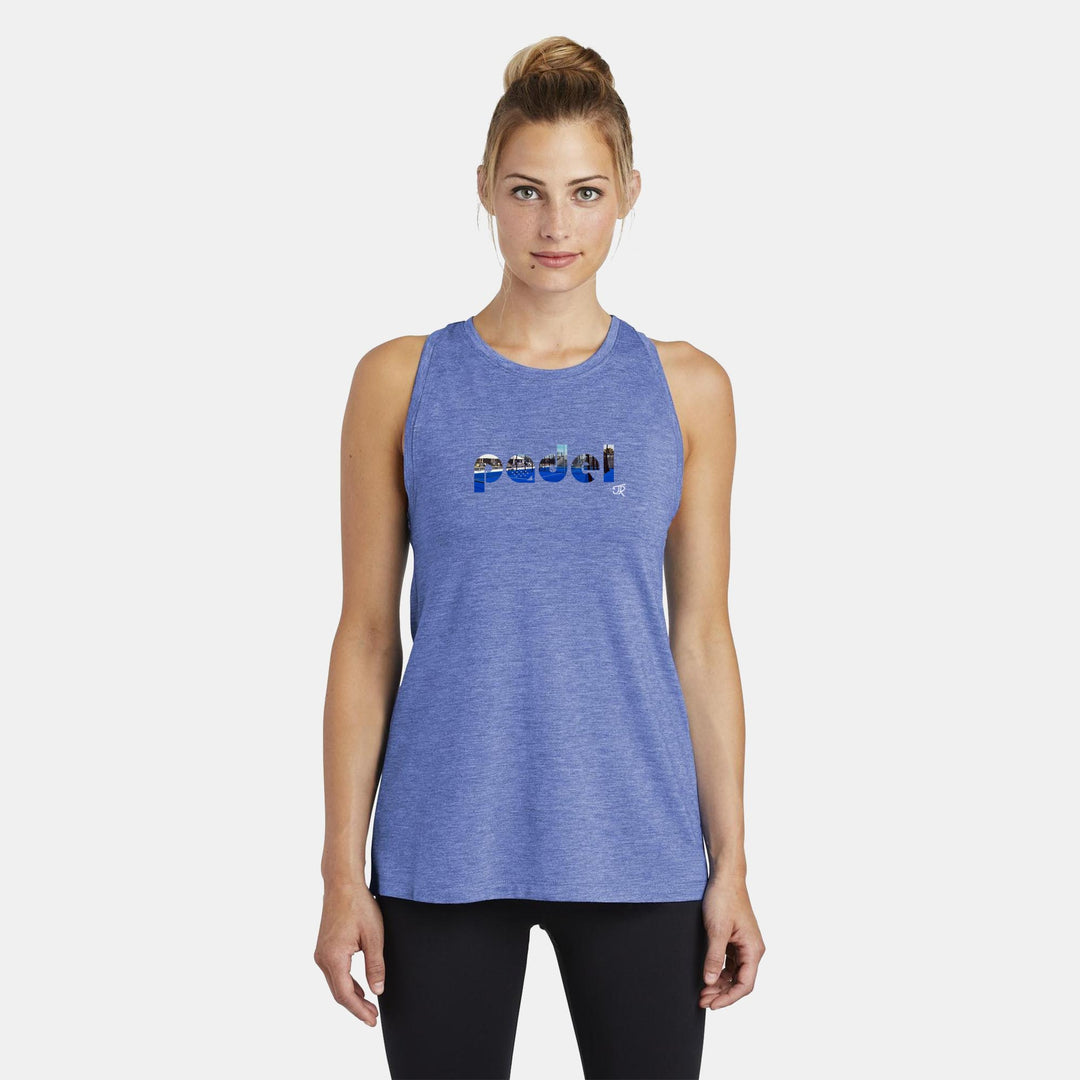 Padel Court Love Ladies Moisture Wicking Racerback Tank