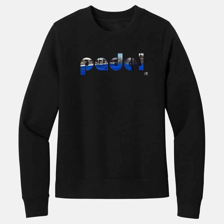 Padel Court Love Ladies Crewneck Sweatshirts