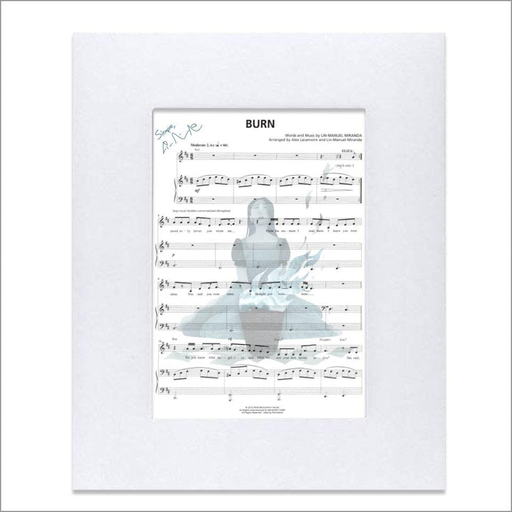 Hamilton "Burn" 8"x10" Music Sheet