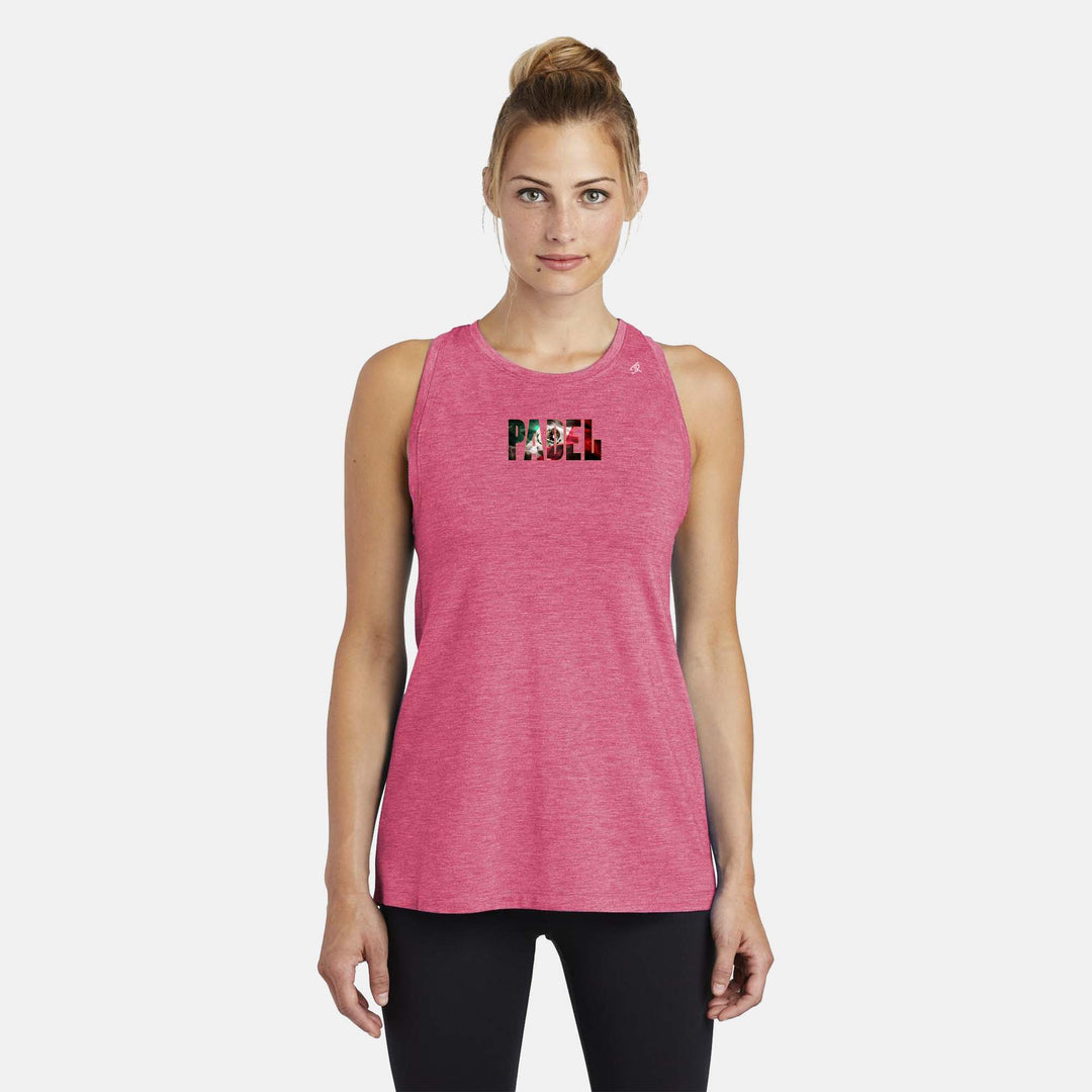 Padel Flags Ladies Moisture Wicking Racerback Tank - LATAM Region