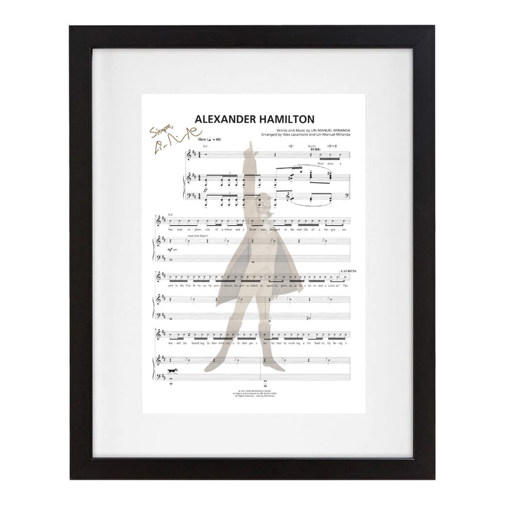 Hamilton "Alexander Hamilton" 8"x10" Music Sheet