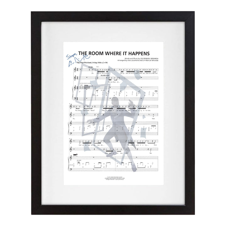 Hamilton "Room Where It Happens" 8"x10" Music Sheet