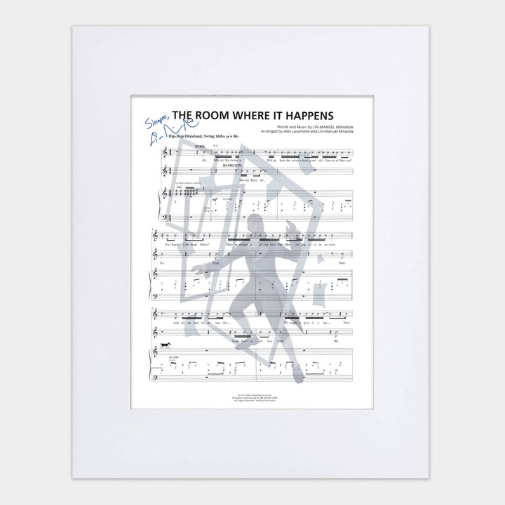 Hamilton "Room Where It Happens" 8"x10" Music Sheet