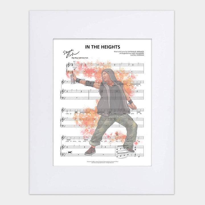 In the Heights "In the Heights" 8"x10" Music Sheet