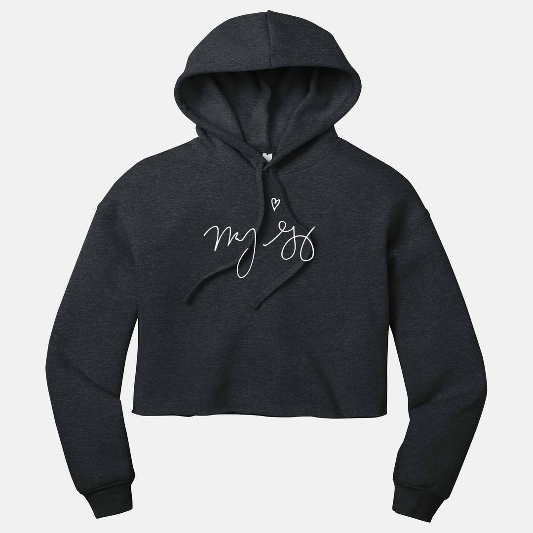 Mandy Gonzalez Signature Ladies Cropped Pullover Hoodie