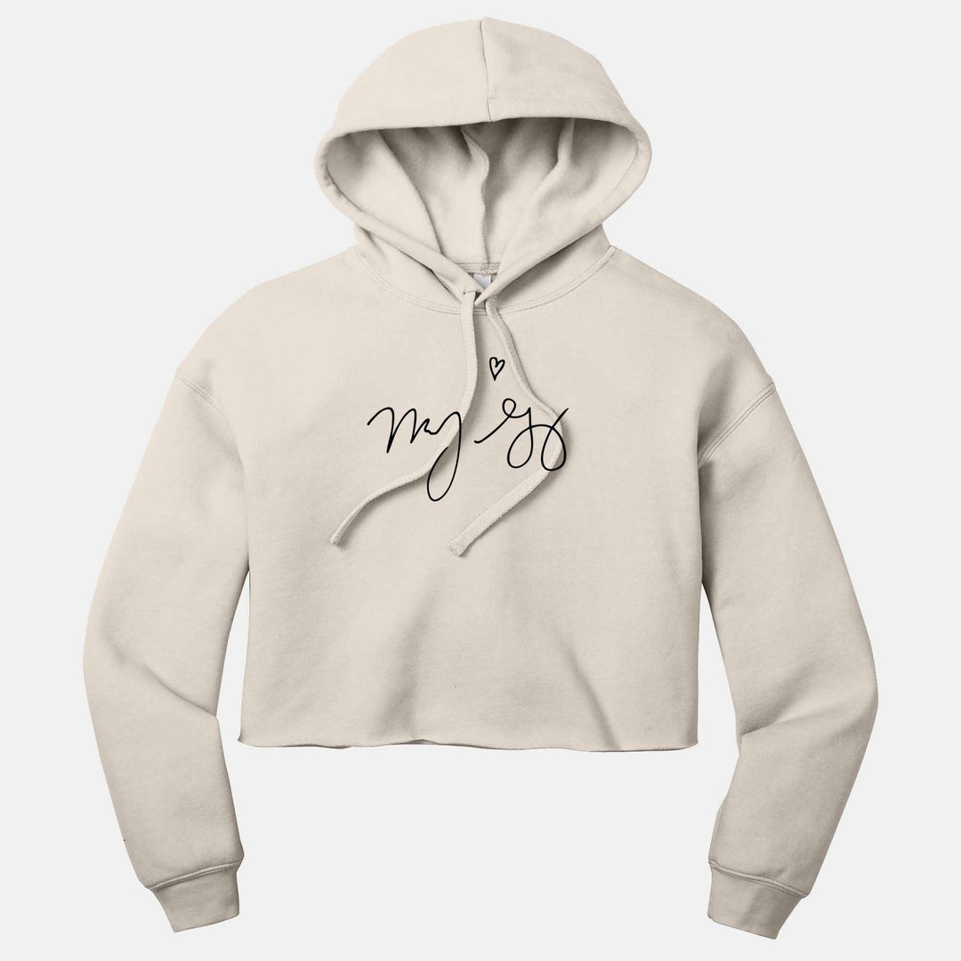 Mandy Gonzalez Signature Ladies Cropped Pullover Hoodie