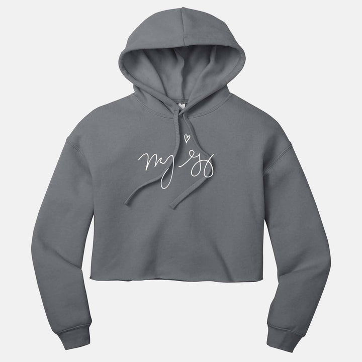 Mandy Gonzalez Signature Ladies Cropped Pullover Hoodie