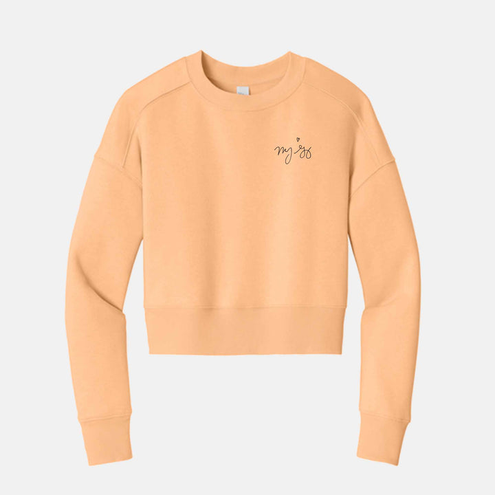 Mandy Gonzalez Signature Ladies Cropped Sweatshirt