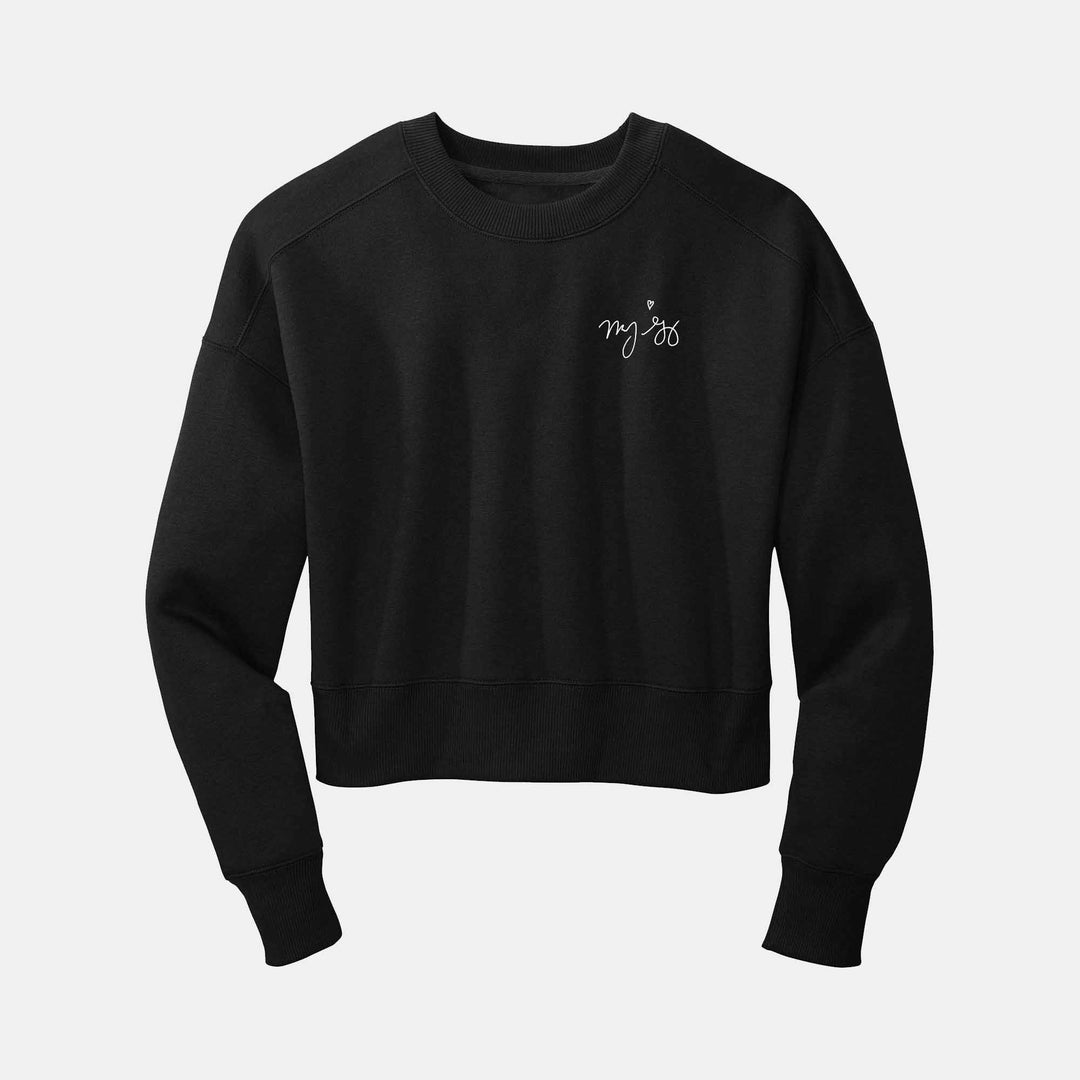 Mandy Gonzalez Signature Ladies Cropped Sweatshirt