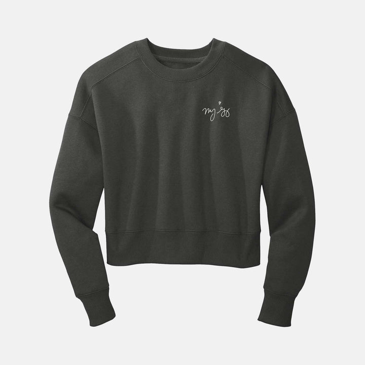 Mandy Gonzalez Signature Ladies Cropped Sweatshirt