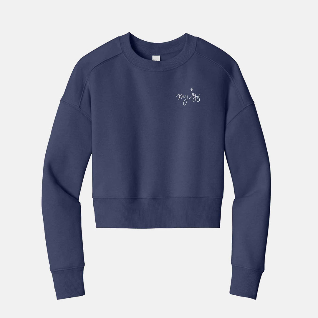 Mandy Gonzalez Signature Ladies Cropped Sweatshirt