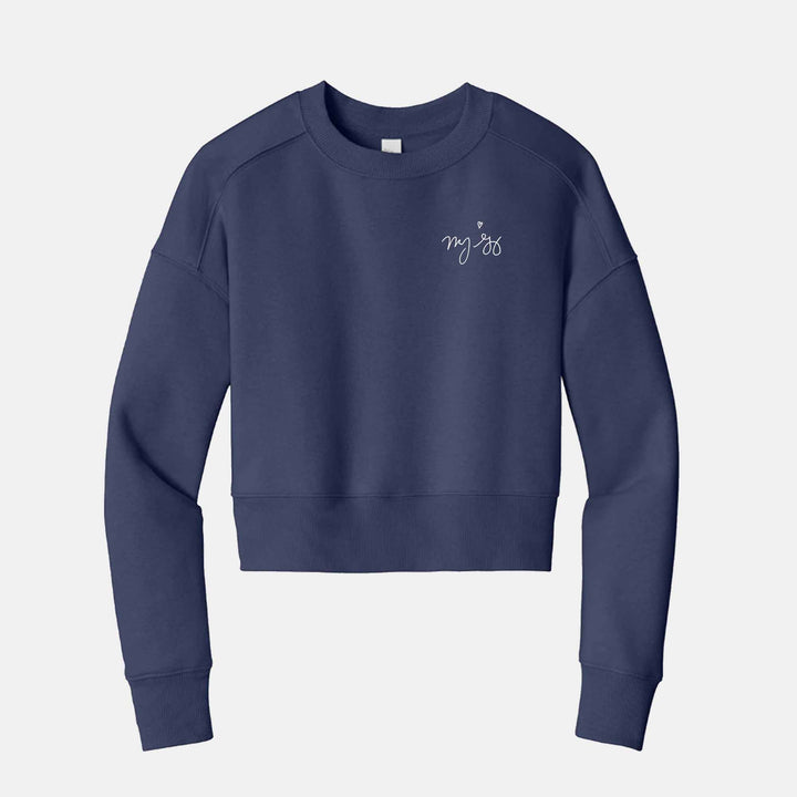 Mandy Gonzalez Signature Ladies Cropped Sweatshirt