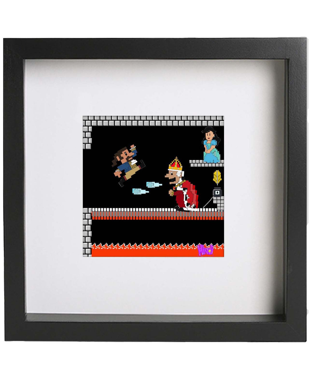 Mintendo Hamilton Battle 8"x 8" Art Print