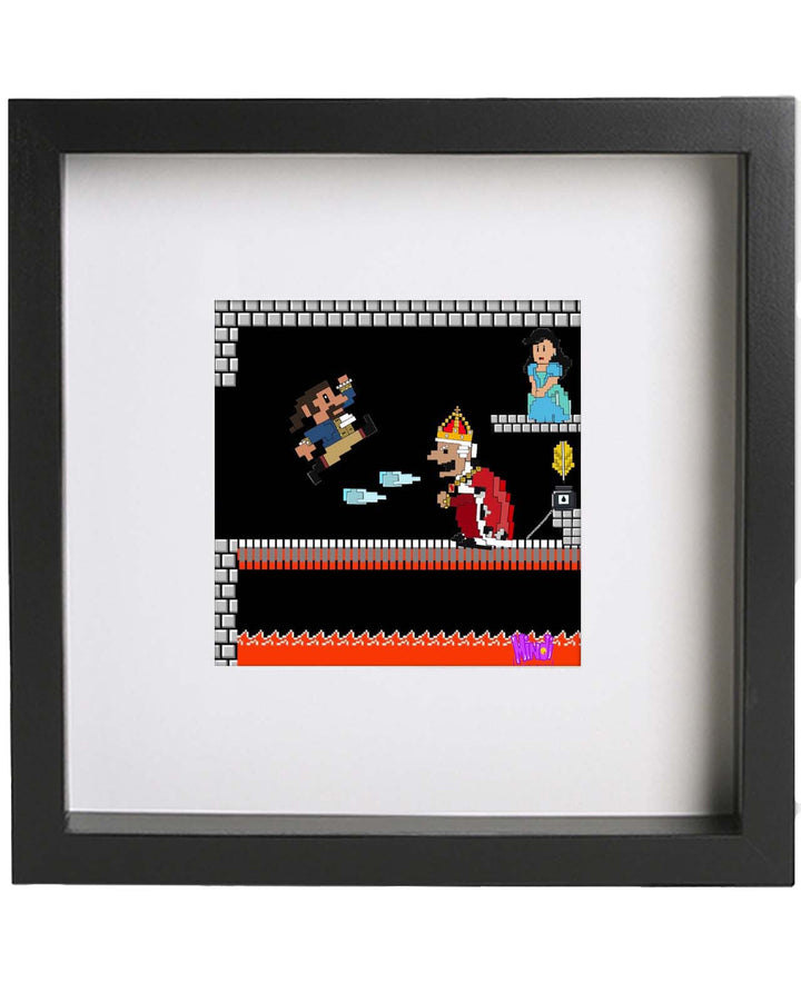 Mintendo Hamilton Battle 8"x 8" Art Print