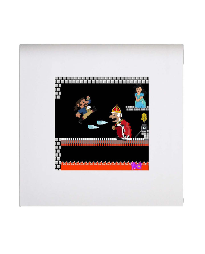 Mintendo Hamilton Battle 8"x 8" Art Print