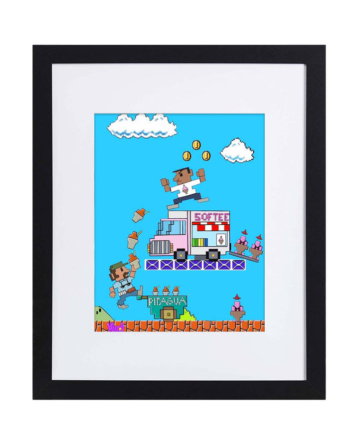 Mintendo In the Heights Battle 8"x 10" Art Print