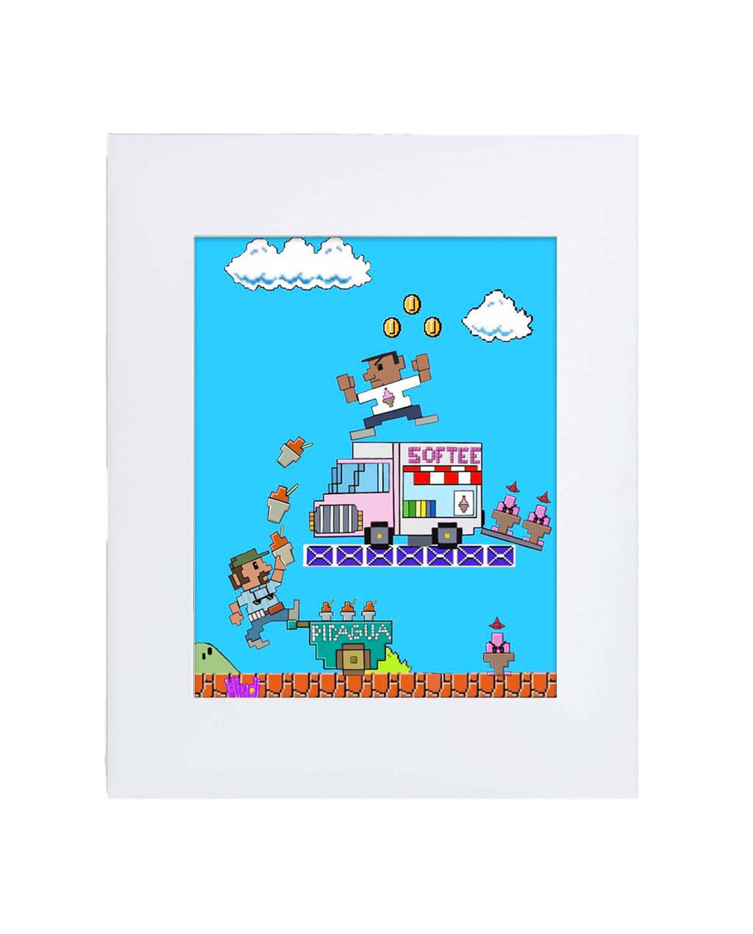Mintendo In the Heights Battle 8"x 10" Art Print