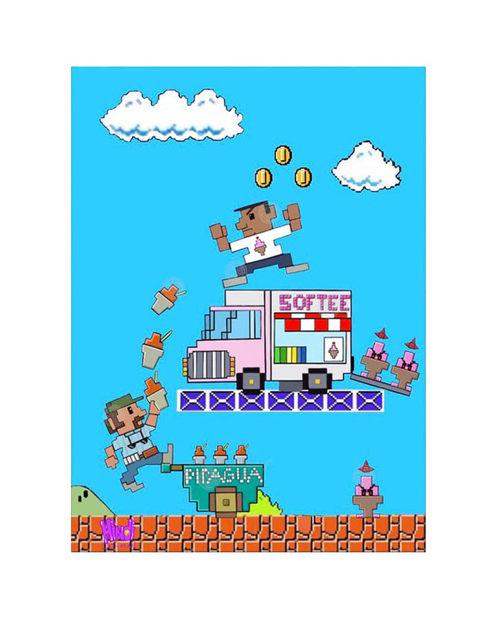 Mintendo In the Heights Battle 8"x 10" Art Print