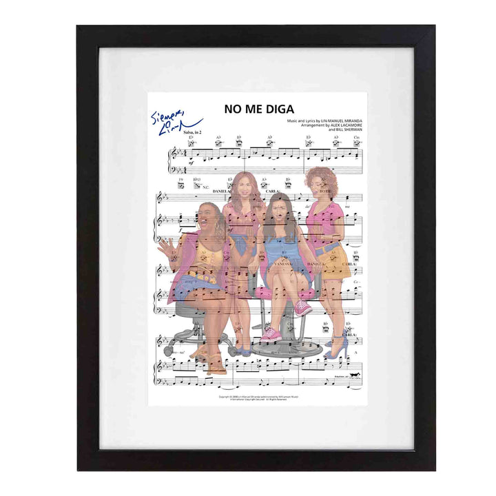 In the Heights "No Me Diga" 8"x10" Music Sheet