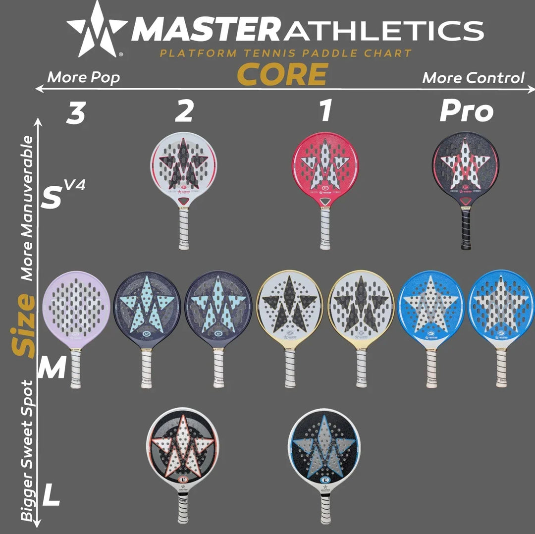 Master Athletics S1 Oval V4 Platform Tennis Paddle