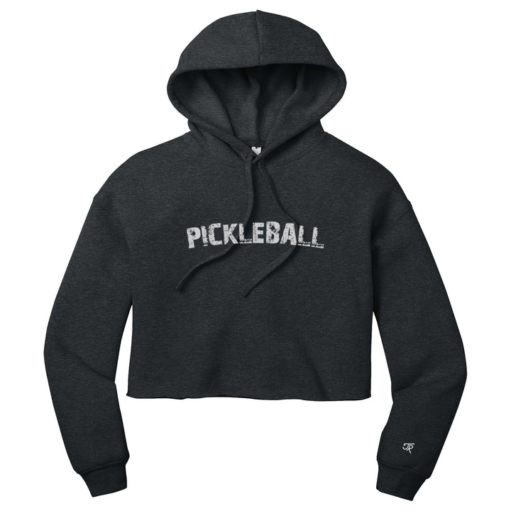Pickleball Arc Ladies Cropped Pullover Hoodie