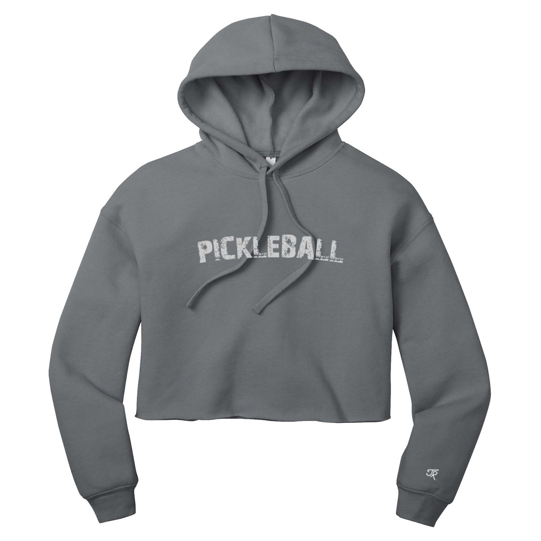 Pickleball Arc Ladies Cropped Pullover Hoodie