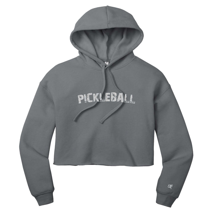 Pickleball Arc Ladies Cropped Pullover Hoodie