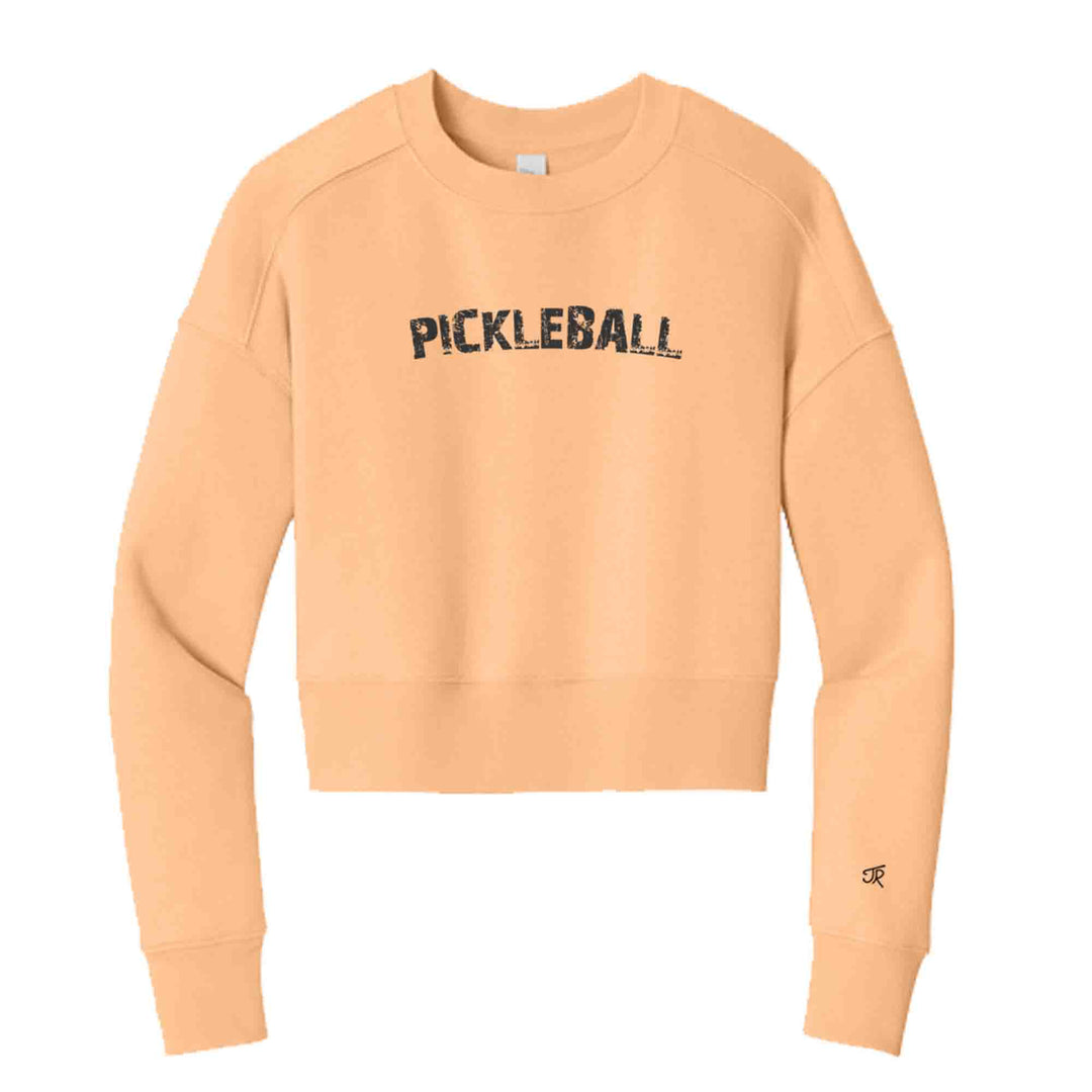 Pickleball Arc Ladies Cropped Sweatshirt