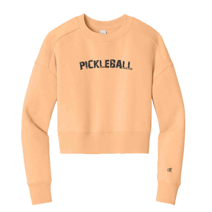 Pickleball Arc Ladies Cropped Sweatshirt