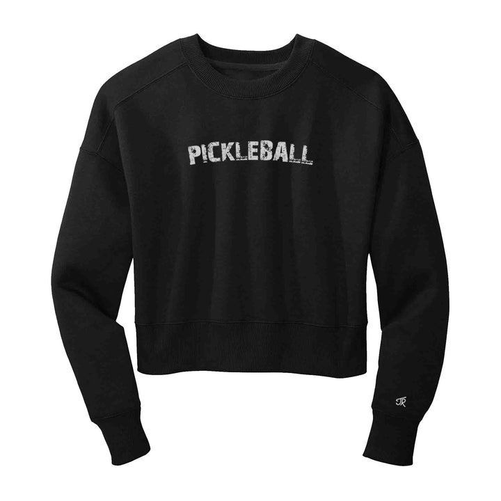 Pickleball Arc Ladies Cropped Sweatshirt