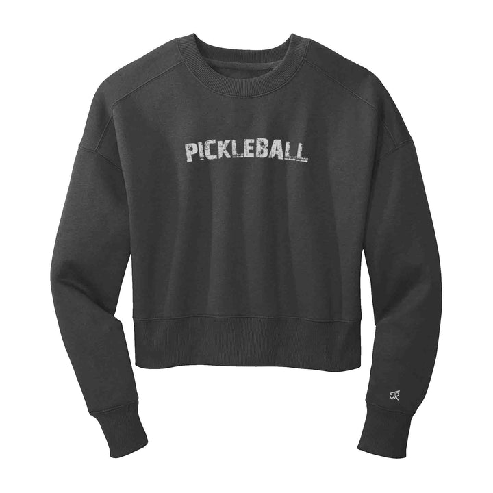 Pickleball Arc Ladies Cropped Sweatshirt