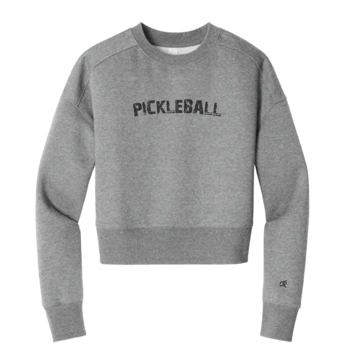 Pickleball Arc Ladies Cropped Sweatshirt