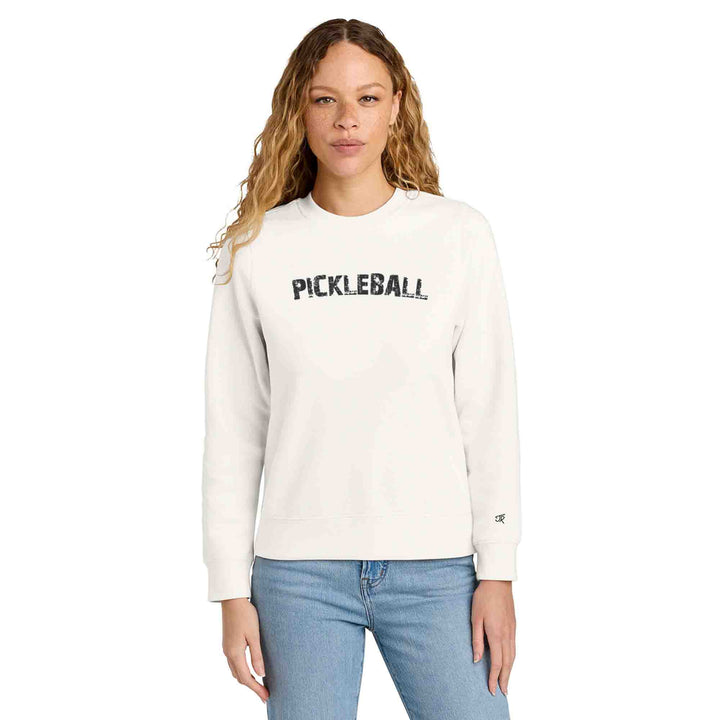 Pickleball Arc Ladies Crewneck Sweatshirts