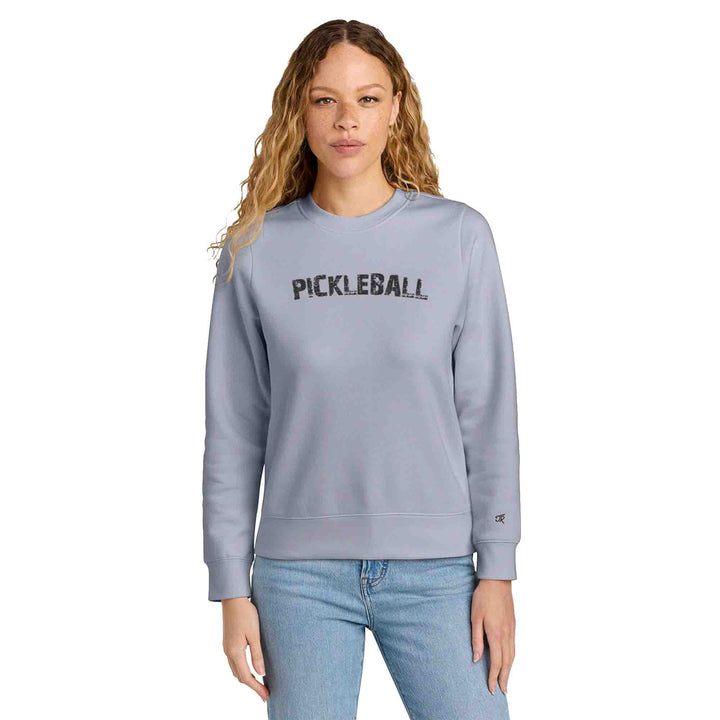 Pickleball Arc Ladies Crewneck Sweatshirts