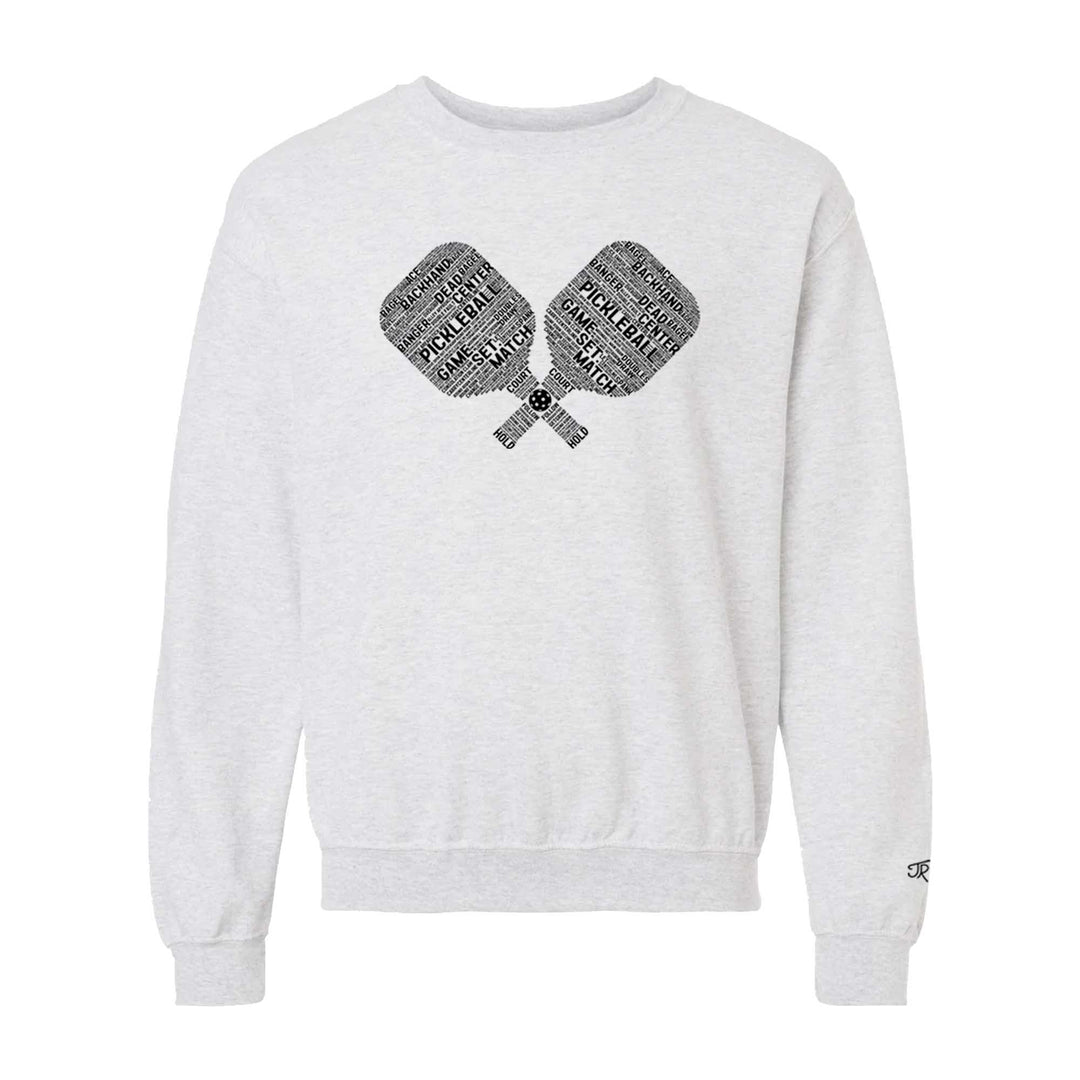 Pickleball Wordfill Unisex Sweatshirts