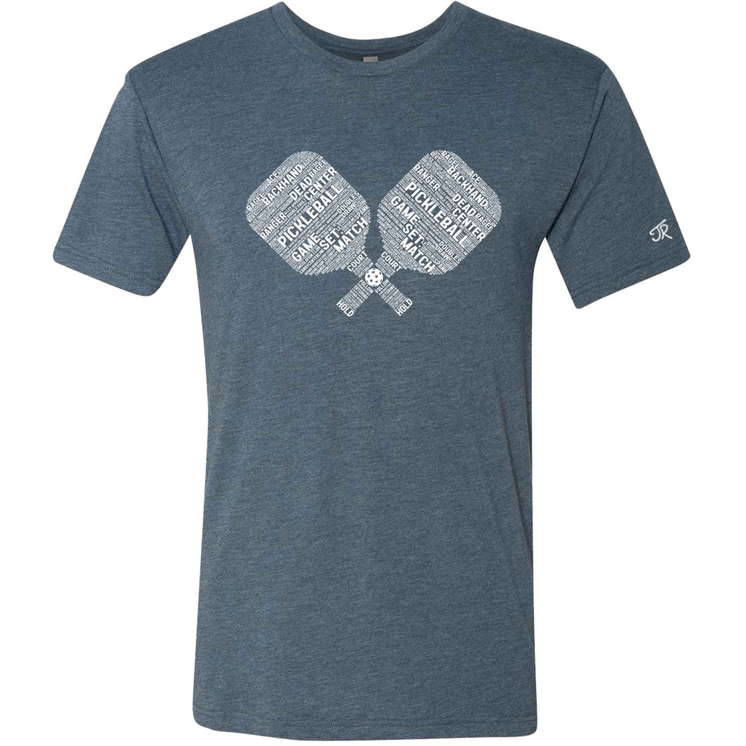 Pickleball Wordfill Unisex Tri-Blend Crew
