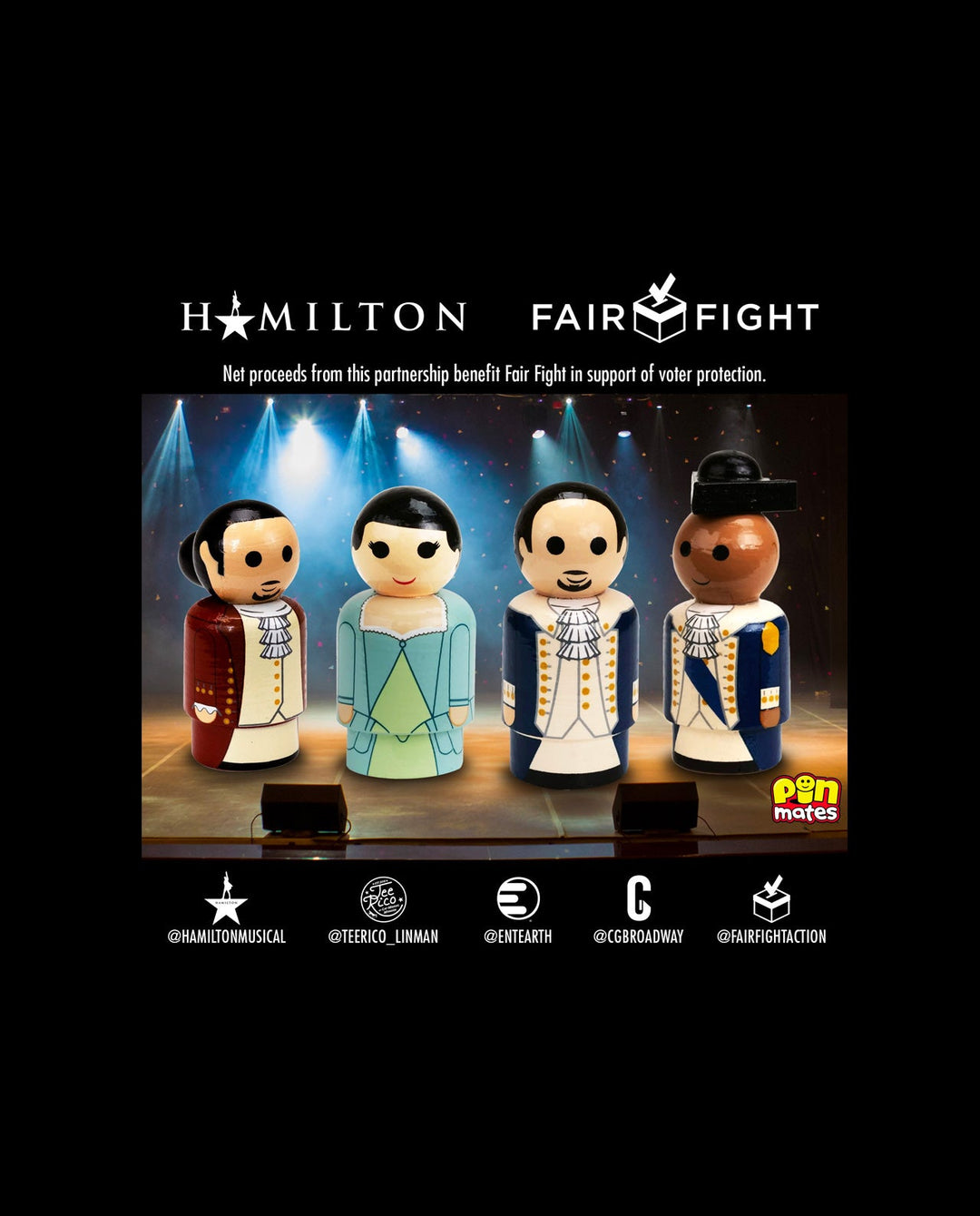 Hamilton Cast Collectible Pin Mates(tm)