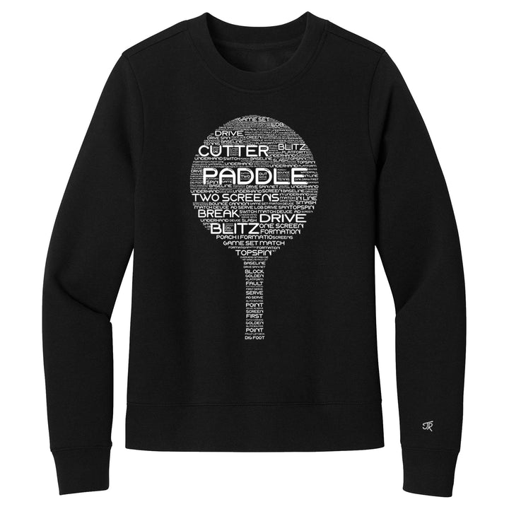 Platform Wordfill Ladies Crewneck Sweatshirts