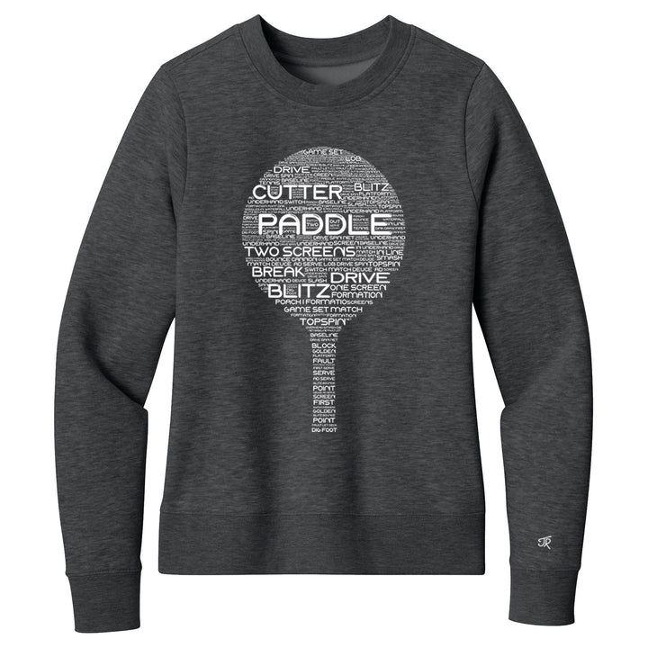 Platform Wordfill Ladies Crewneck Sweatshirts